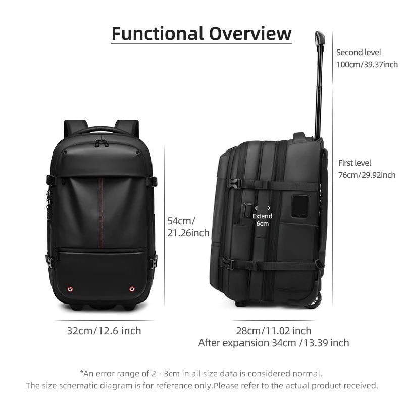 Wheeled Backpack Vacuum Luggage