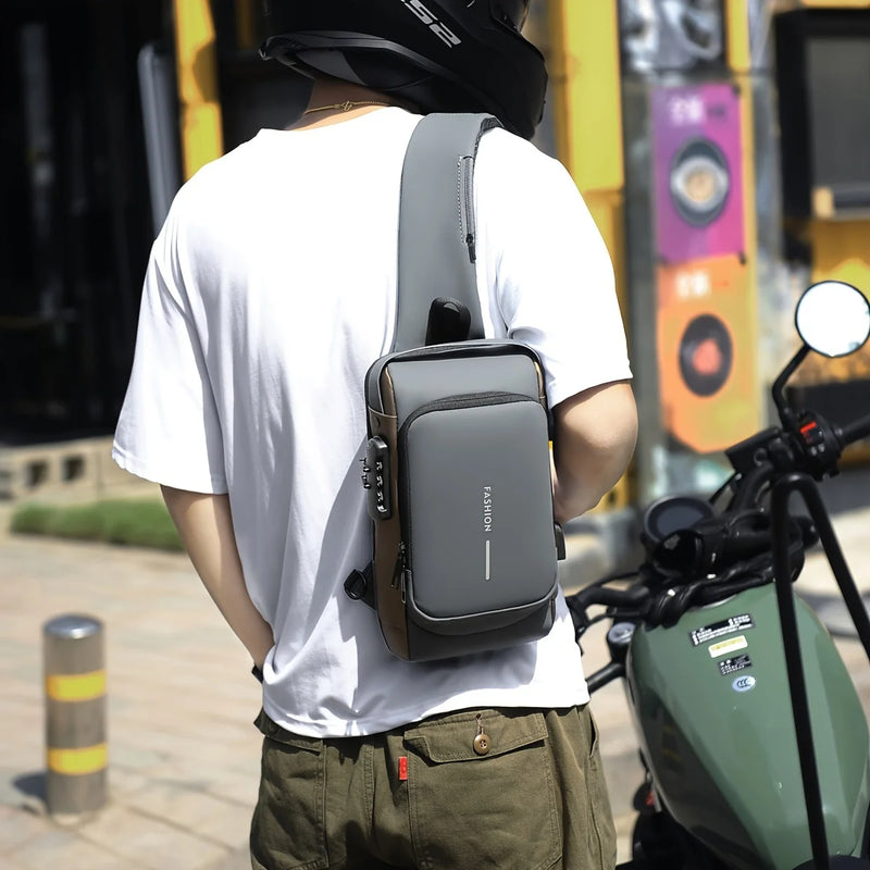 Anti-theft Password Lock Chest Bag