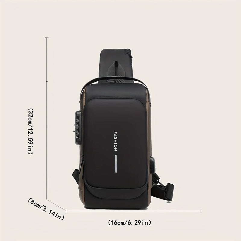 Anti-theft Password Lock Chest Bag