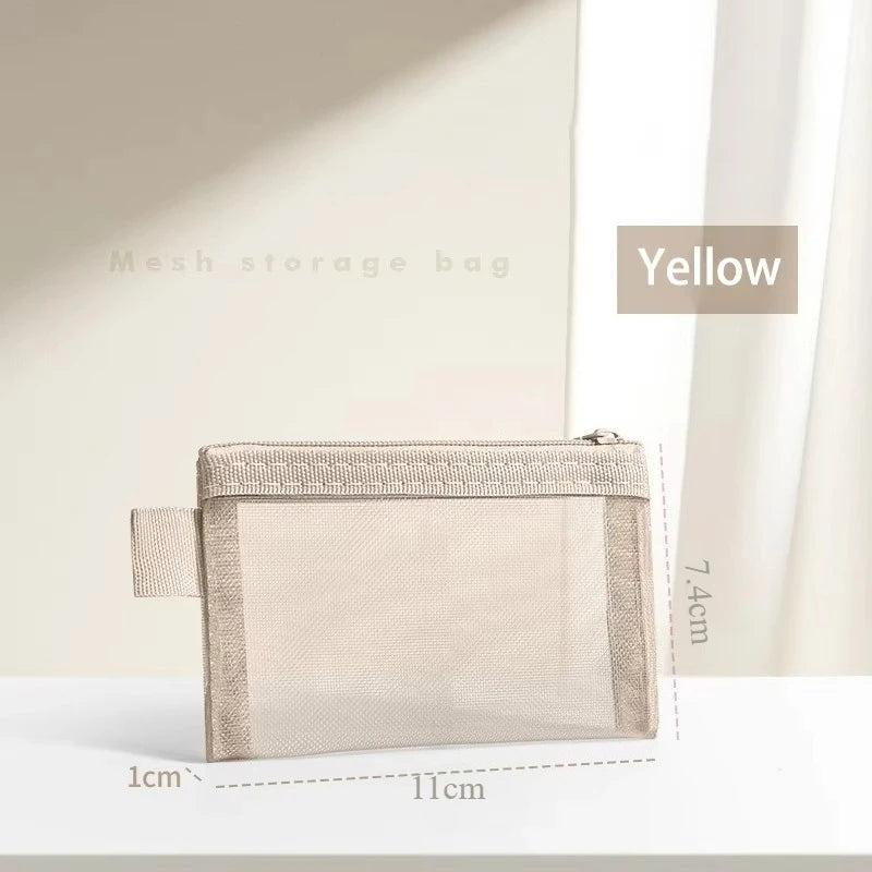 Mini Zipper Mesh Storage Bag