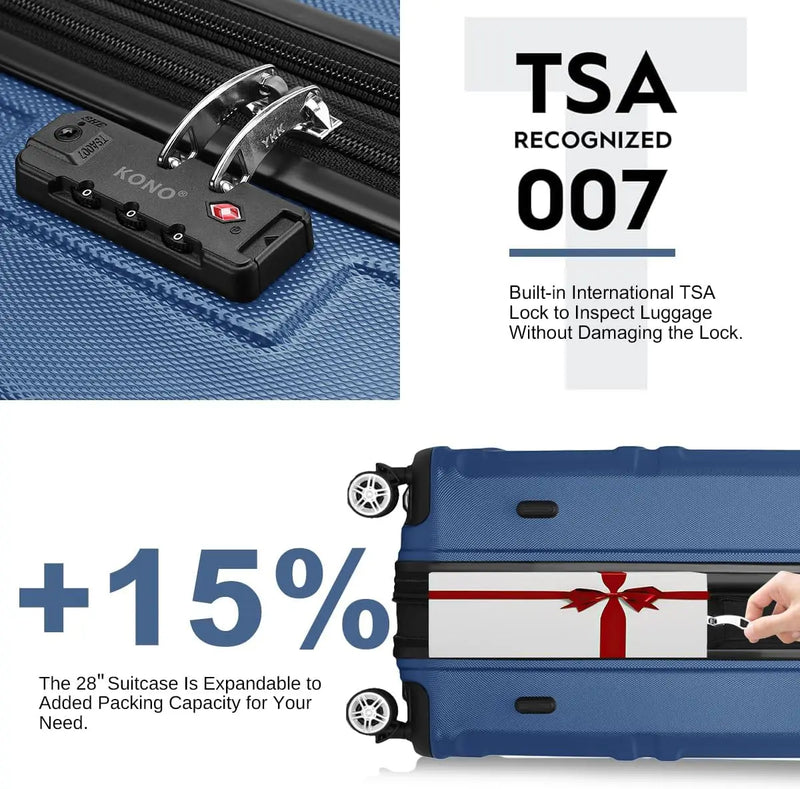 TSA Lock Travel Rolling Suitcases