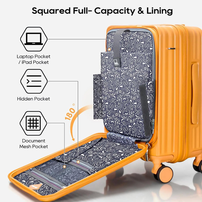 Front Pocket PC Hardside Durable Luggage