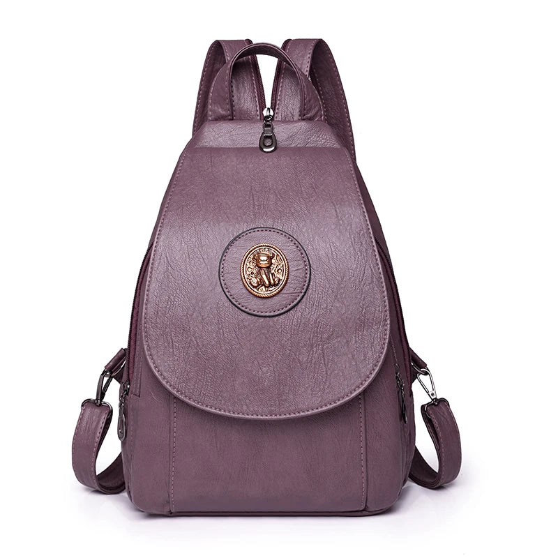 Fashionable Soft leather backpack