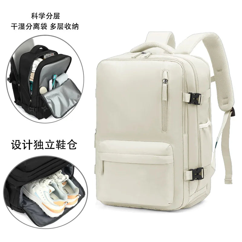 Men multifunctional luggage backpack