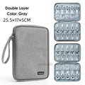 Double-Layer Electronics Organizer Bag