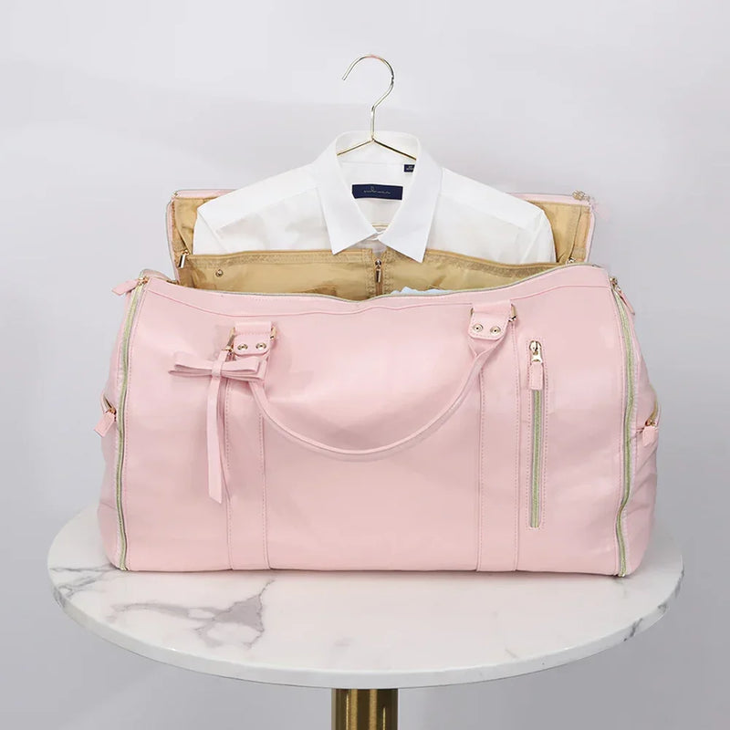 Convertible Foldable PU Leather Travel Bag