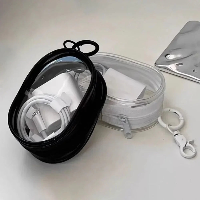 Clear Data Cable Storage Box