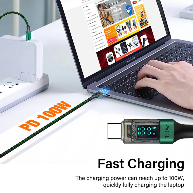 PD 100W USB Type C To C Cable
