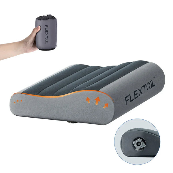 Inflatable Ergonomic Camping Pillow