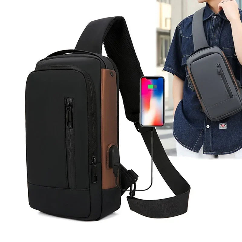 Anti-Theft Password Lock Crossbody Bag