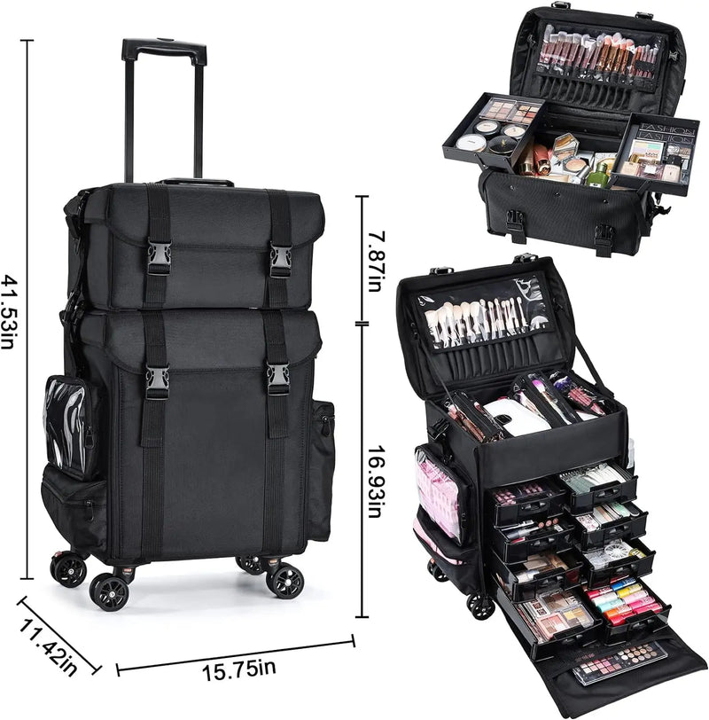 Professional 2in1 Travel Rolling Case