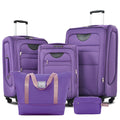 Expandable 5 Piece Set Luggage