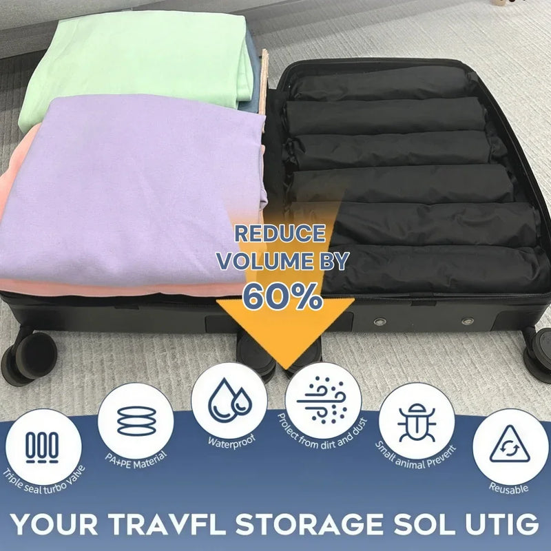 Travel Pouch with Vacuum Storage Bag