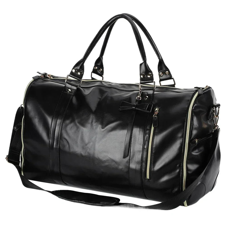 Convertible Foldable PU Leather Travel Bag