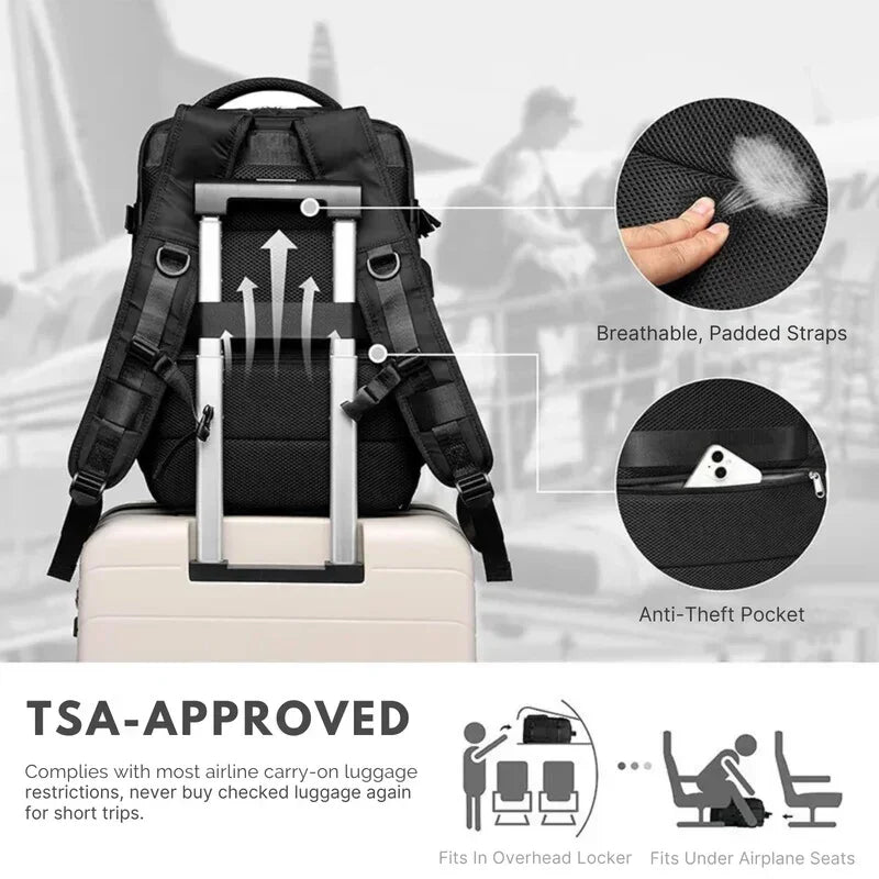 Carry-On Backpack – Lightweight & Versatile for Travel