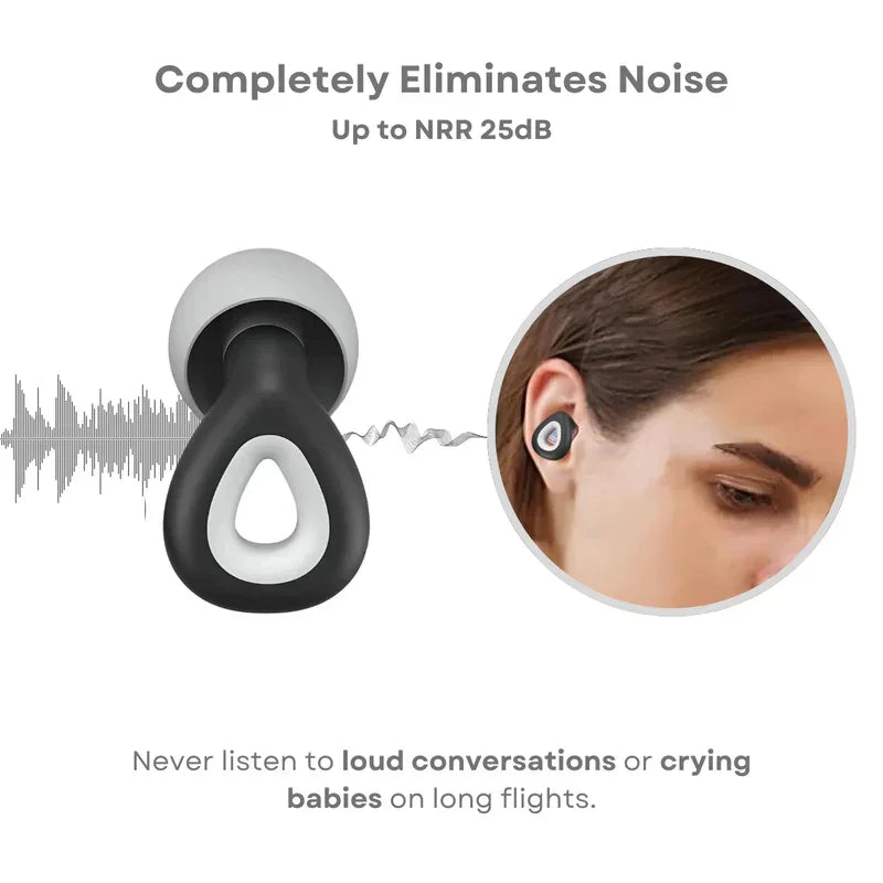 Reusable Travel Earplugs – Noise-Cancelling Comfort