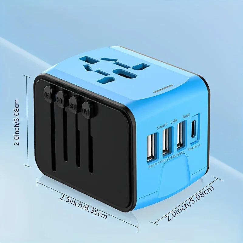 Universal Travel Adapter – Compact & Multi-Port