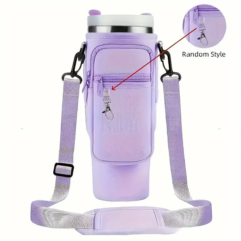 Stanley Tumbler Carrier  - Adjustable Strap & Phone Pocket